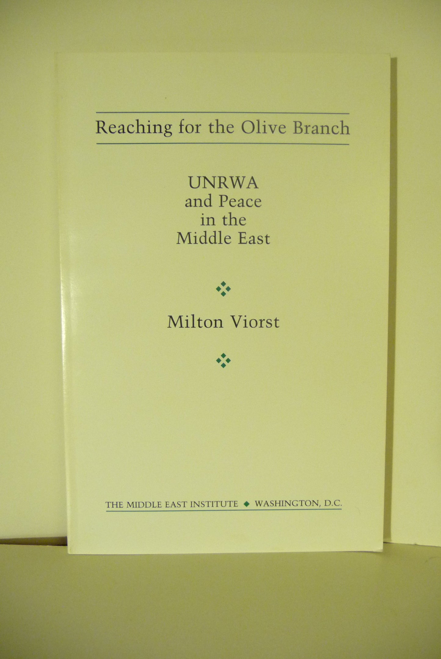 Reaching for the Olive Branch: Unrwa and Peace in the Middle East - 157