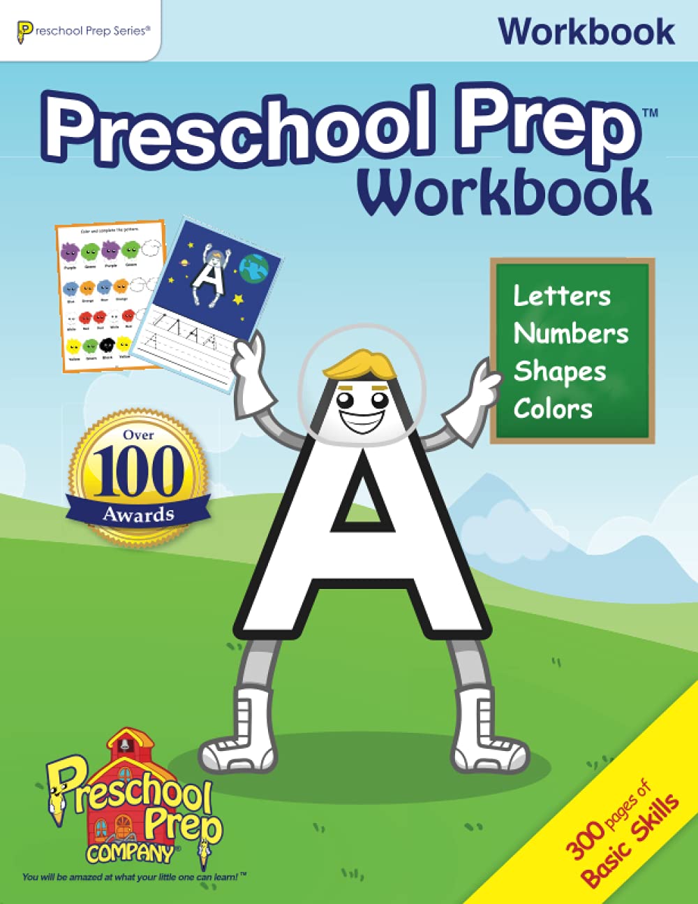Preschool Prep Workbook (Featuring Characters from Meet The Letters, Numbers, Shapes & Colors) - New - 2682
