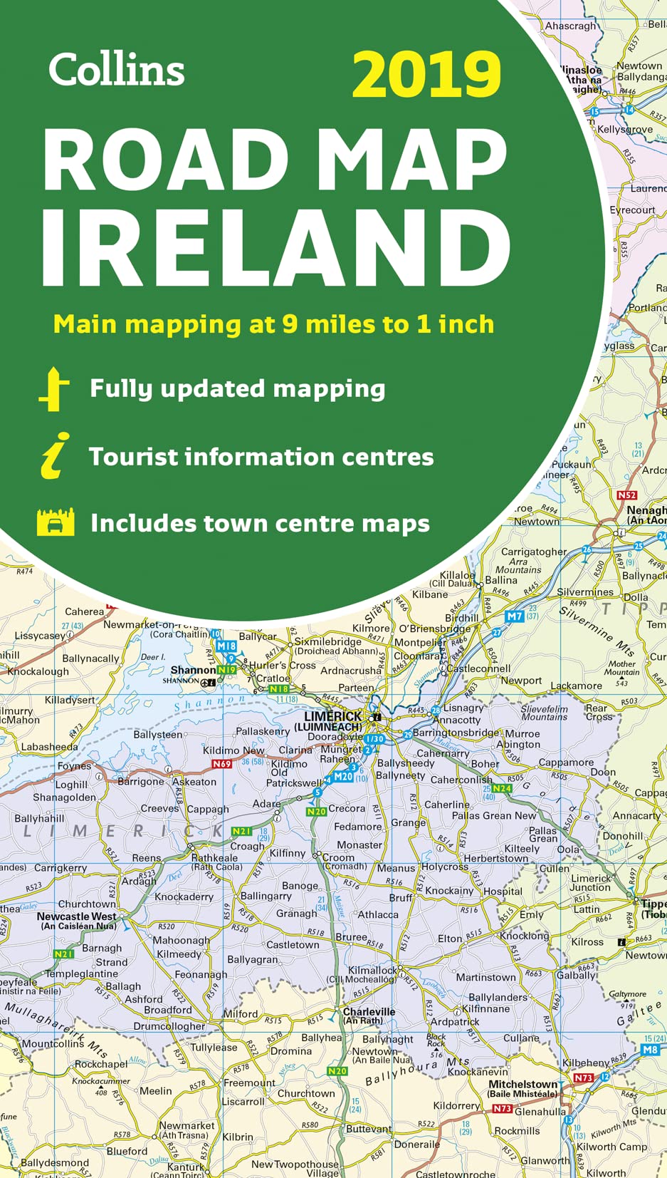 2019 Collins Road Map Ireland - 7307