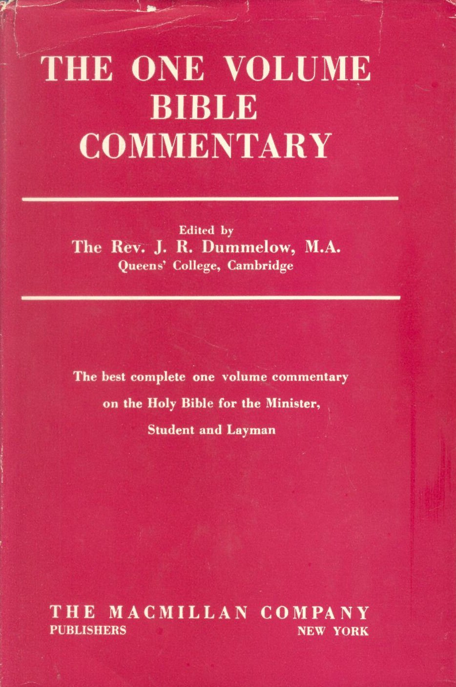 The One Volume Bible Commentary