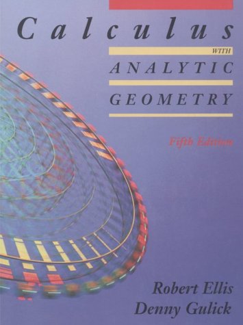Calculus With Analytic Geometry, 5th Edition