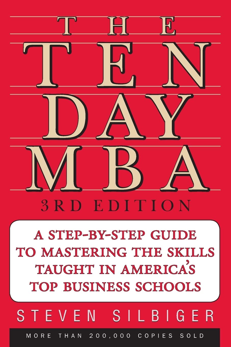 The Ten-Day MBA 3rd Ed.: A Step-By-Step Guide To Mastering The Skills Taught In America's Top Business Schools - 8290