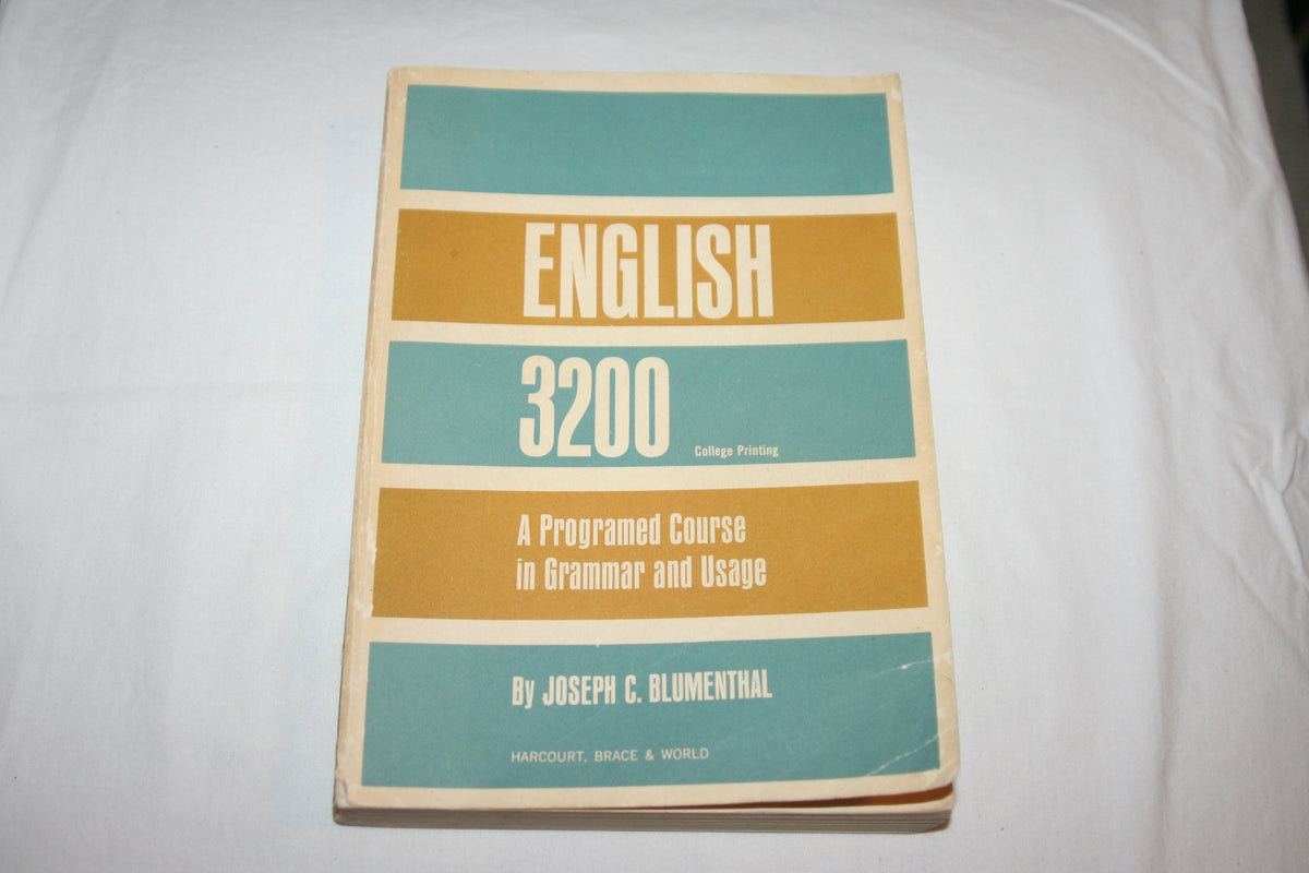 English 3200, a Programed Course in Grammar and Usage