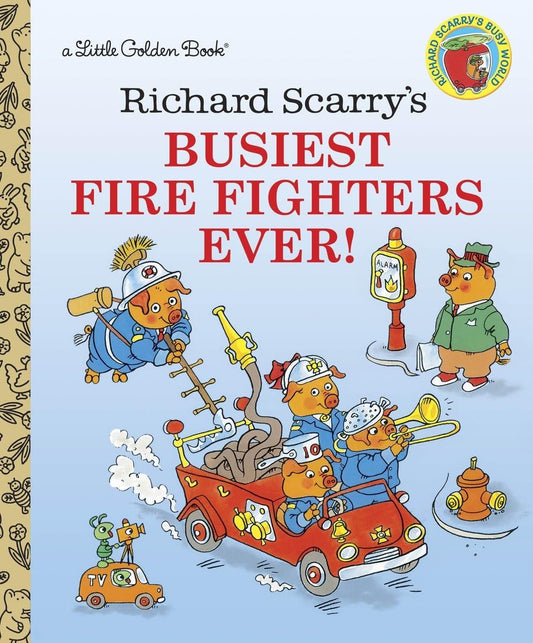 Richard Scarry's Busiest Firefighters Ever (Little Golden Books) - 2968