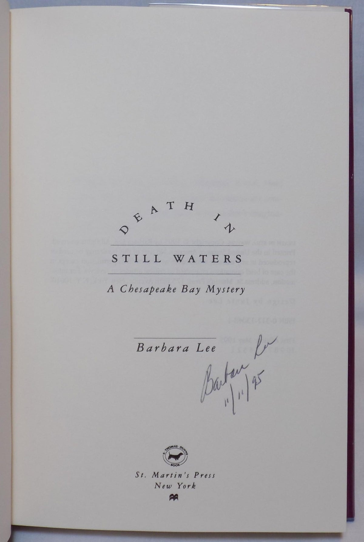 Death in Still Waters: A Chesapeake Bay Mystery