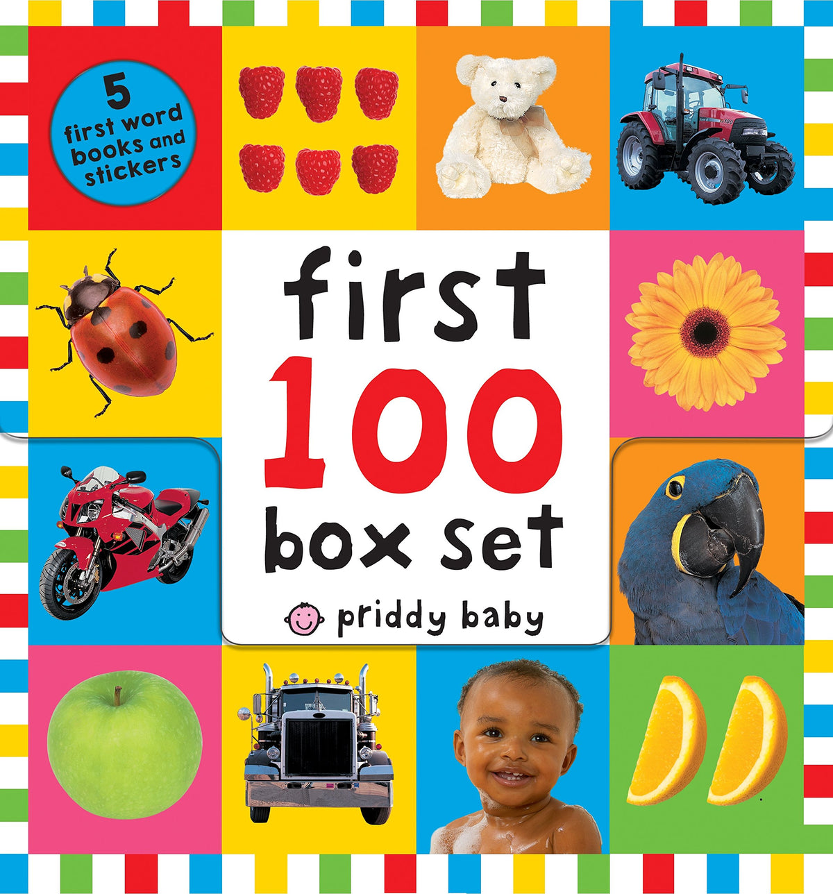 First 100 Paperback Box Set (5 books): Animals, Trucks, Words, Numbers, Colors ABC Numbers: First 100 Words; First 100 Animals; First 100 Trucks and ... 100 Numbers; First 100 Colors, ABC, Numbers
