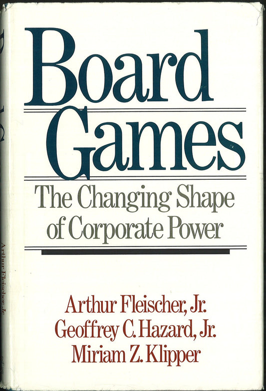 Board Games: The Changing Shape of Corporate Power - 3047