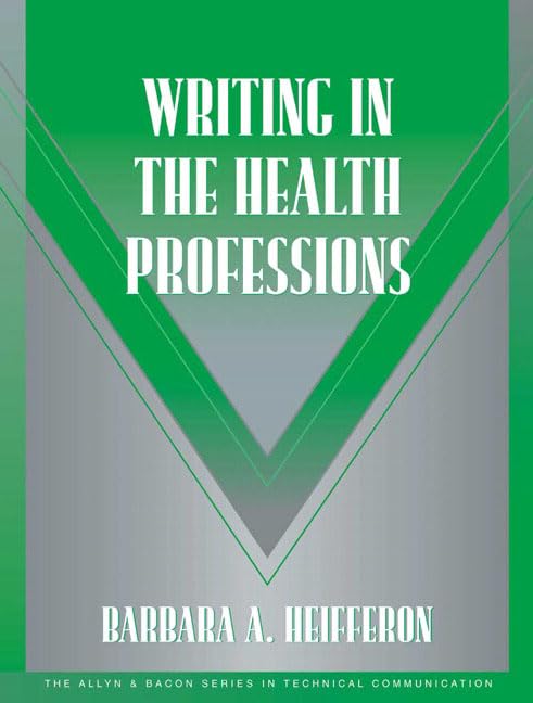 Writing in the Health Professions - 4586
