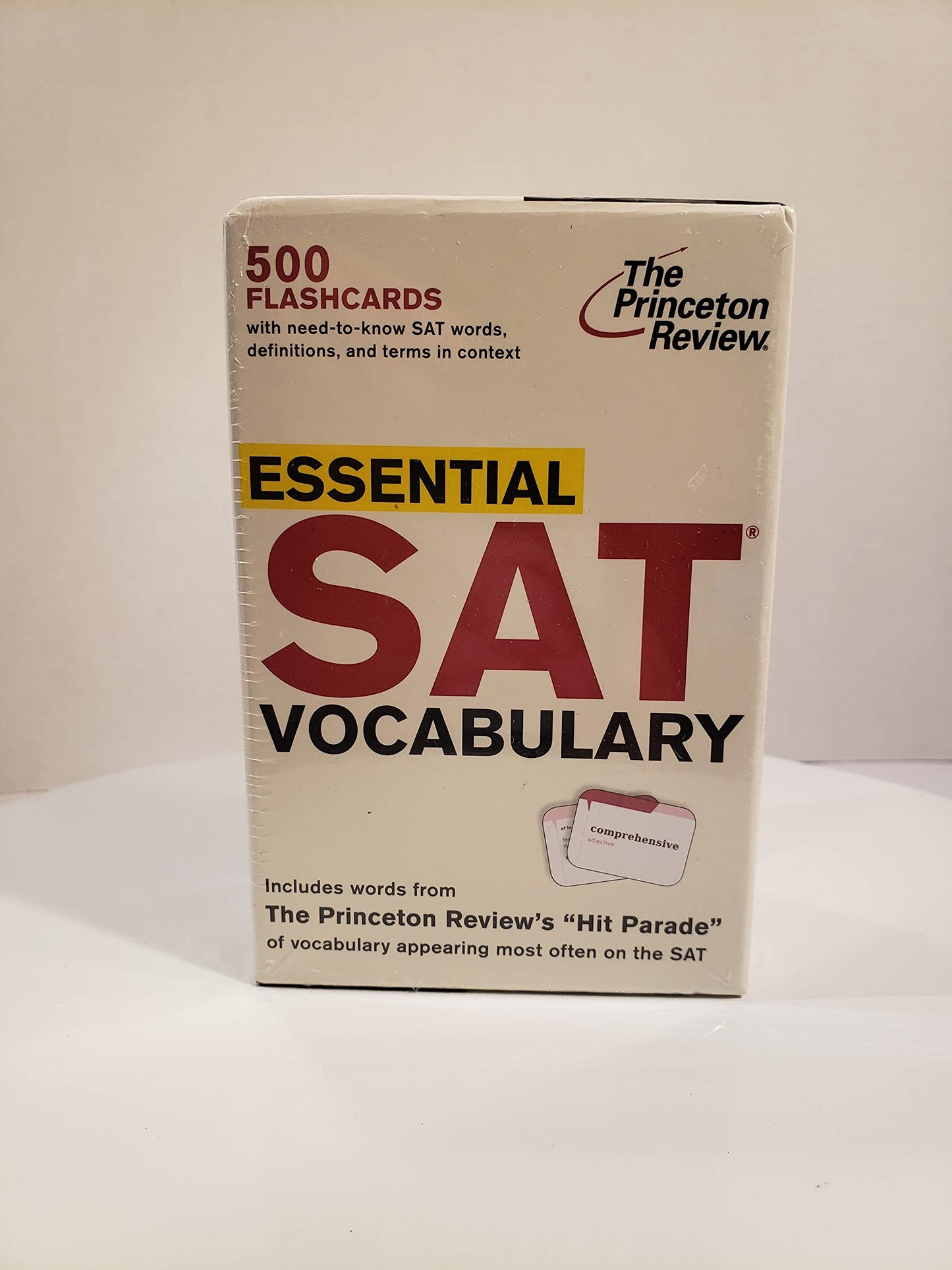 Essential SAT Vocabulary (flashcards): 500 Flashcards with Need-to-Know SAT Words, Definitions, and Terms in Context (College Test Preparation)