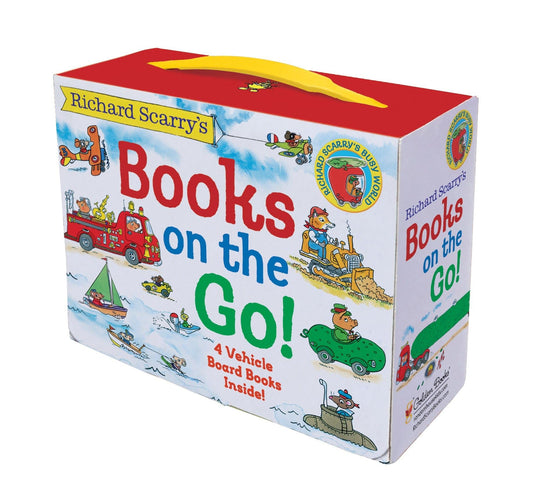 Richard Scarry's Books on the Go: 4 Board Books - 3001