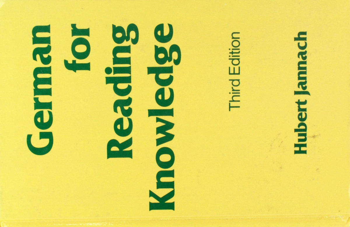 German for Reading Knowledge (English and German Edition)