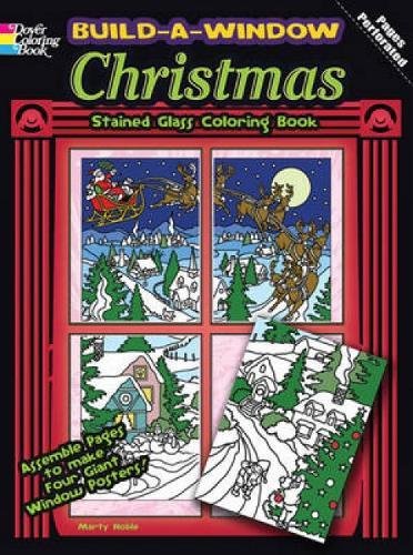 Build a Window Stained Glass Coloring Book--Christmas