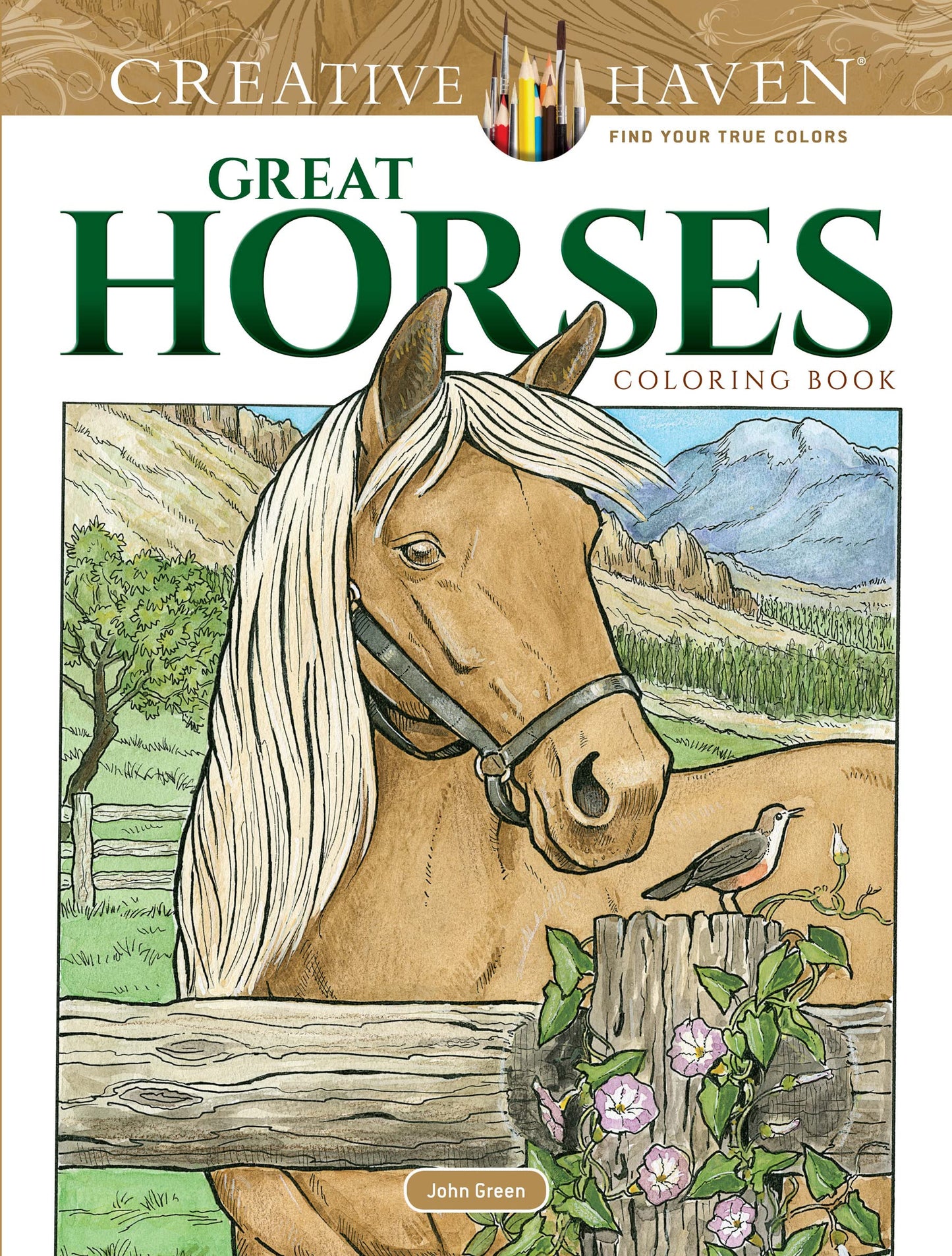 Adult Coloring Great Horses Coloring Book (Adult Coloring Books: Animals) - 7287