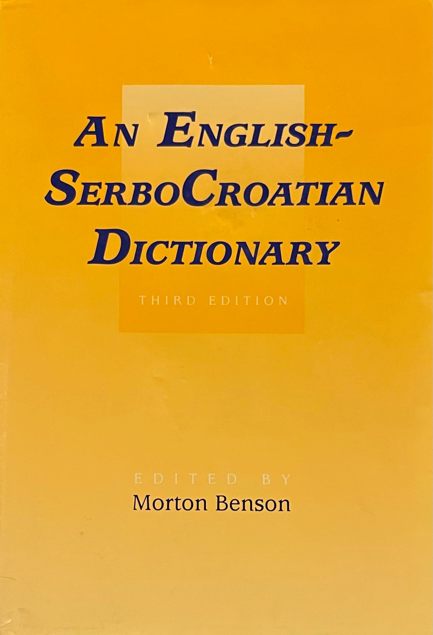 English-SerboCroatian Dictionary (SerboCroatian-English Dictionary 2 Volume Set)