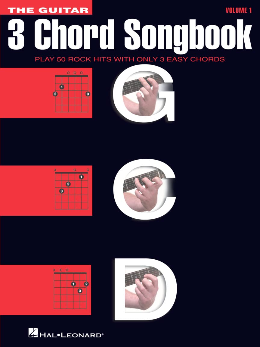 The Guitar - 3 Chord Songbook | Easy Guitar Sheet Music with Lyrics and Chord Frames | 50 Popular Rock and Pop Songs Using Only G C D Chords | Beginner Guitar Songbook for Practice and Learning