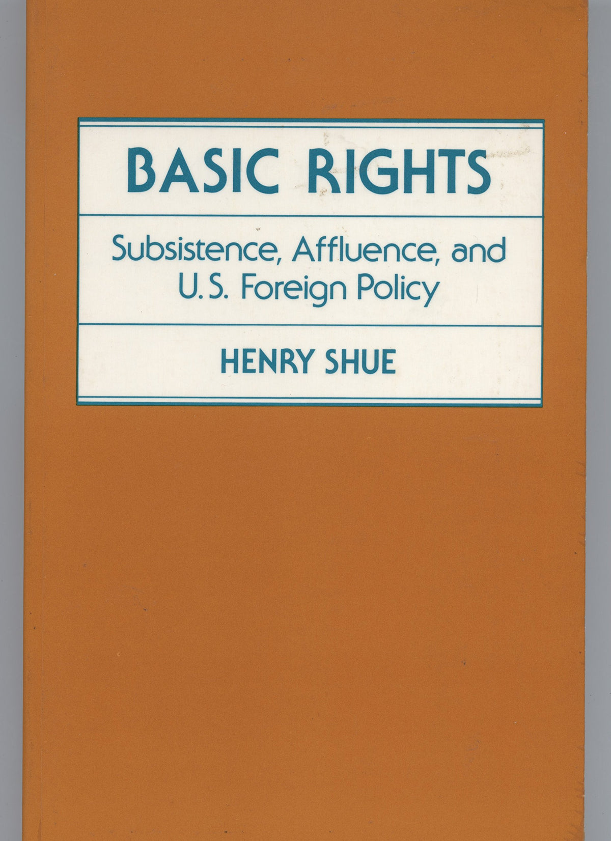 Basic Rights: Subsistence, Affluence, and U.S. Foreign Policy