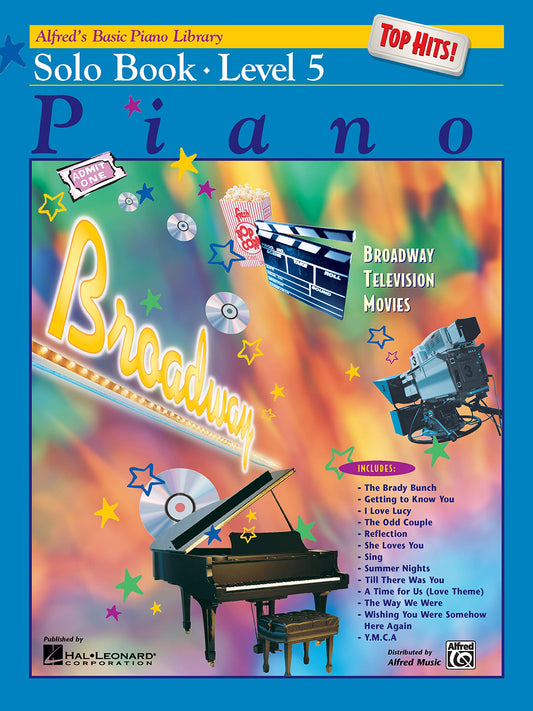 Alfred's Basic Piano Course: Top Hits! Solo Book Level 5 (Alfred's Basic Piano Library) - 4091
