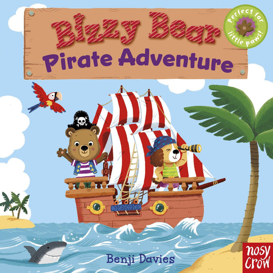 Bizzy Bear: Pirate Adventure: (Interactive Board Book About a Pirate Treasure Hunt for Toddlers - With Sturdy Tabs and Slides to Push and Pull) - 3573