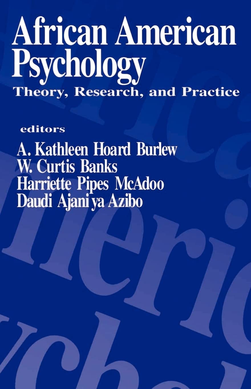African American Psychology: Theory, Research, and Practice