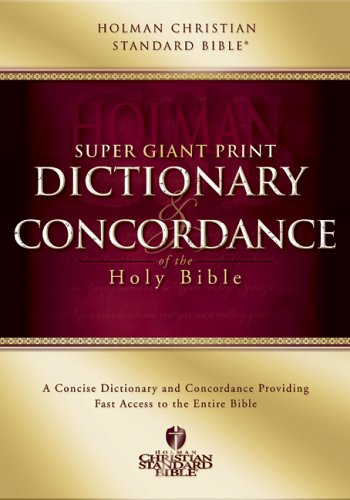 HCSB Super Giant Print Dictionary and Concordance