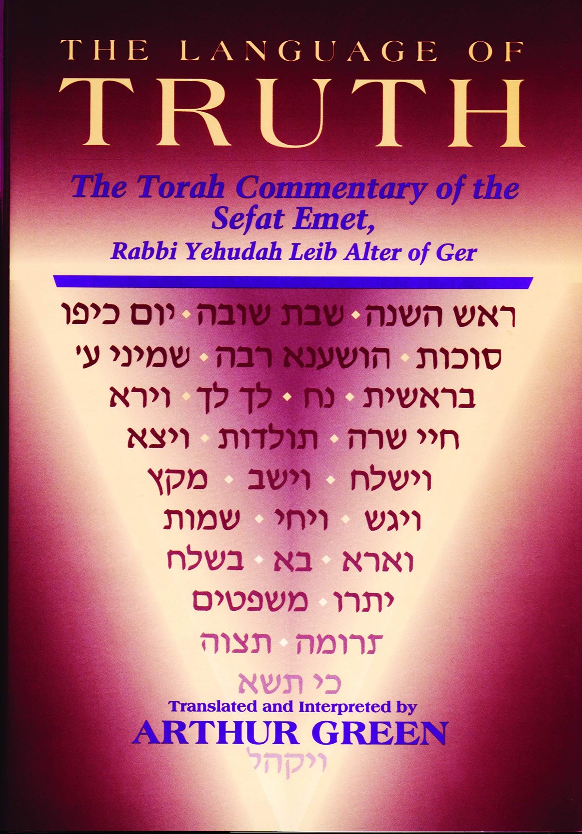 The Language of Truth: The Torah Commentary of the Sefat Emet