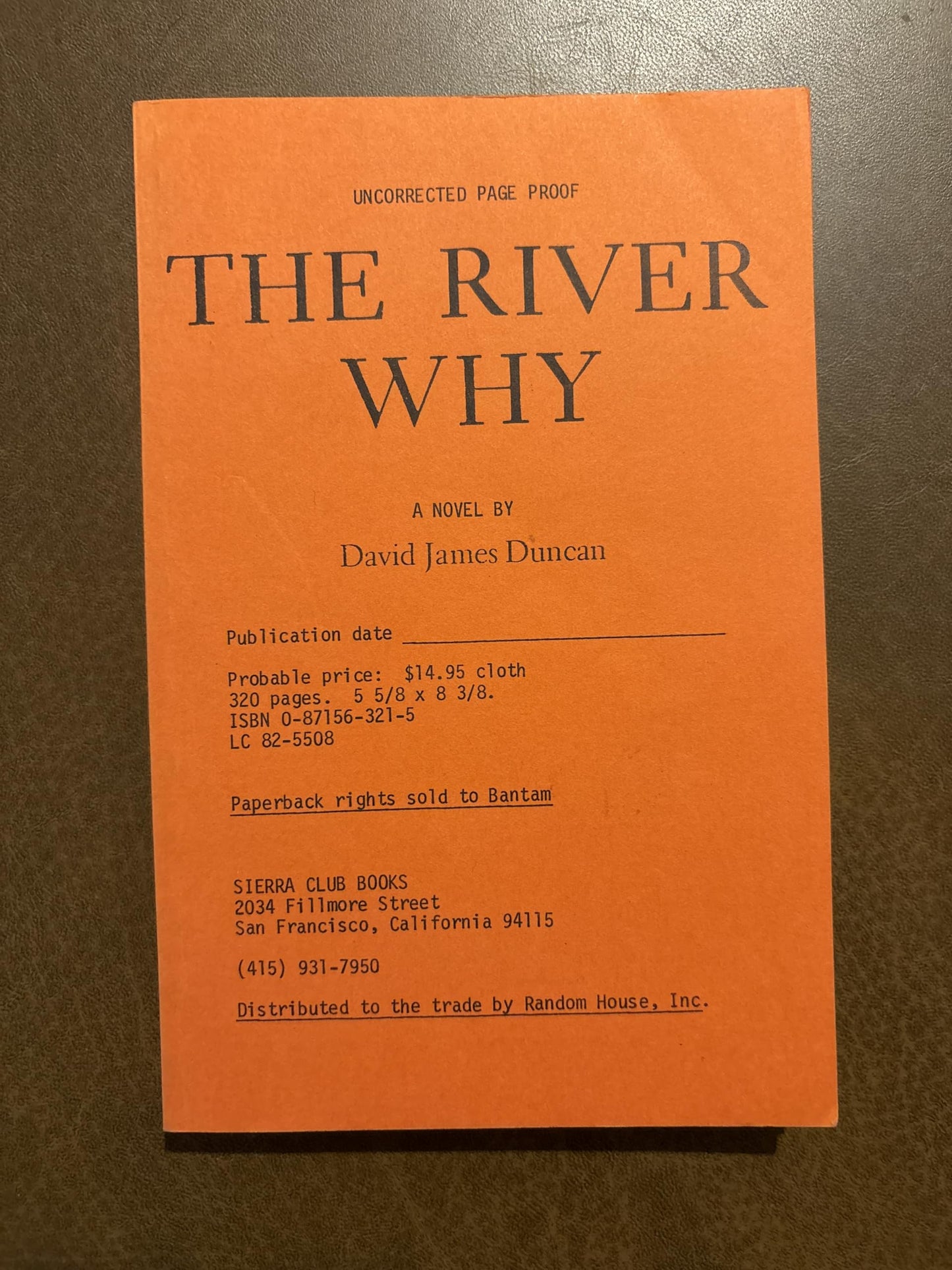 The River Why