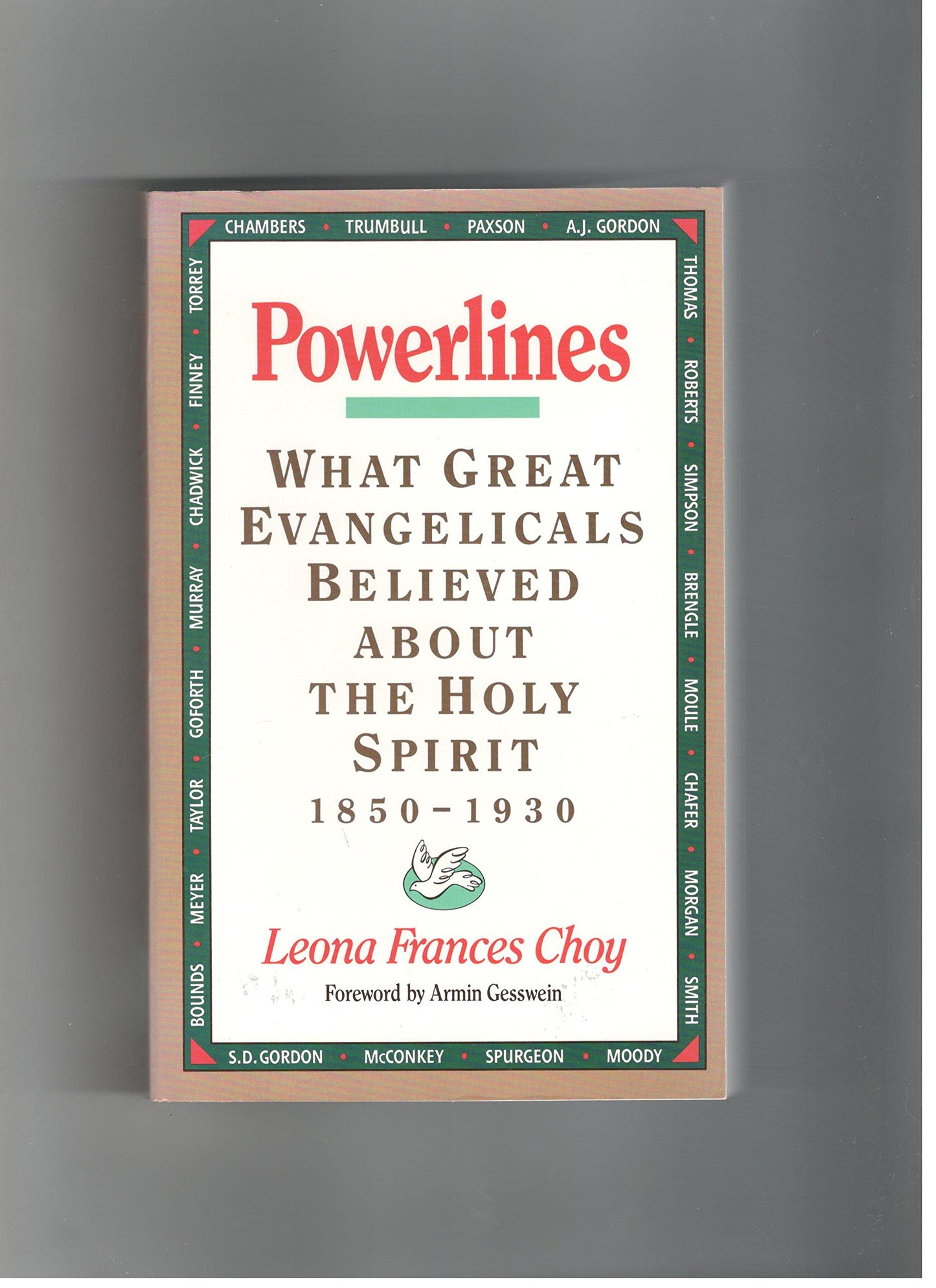 Powerlines : What Great Evangelical Leaders Believed About the Holy Spirit, 1850-1930