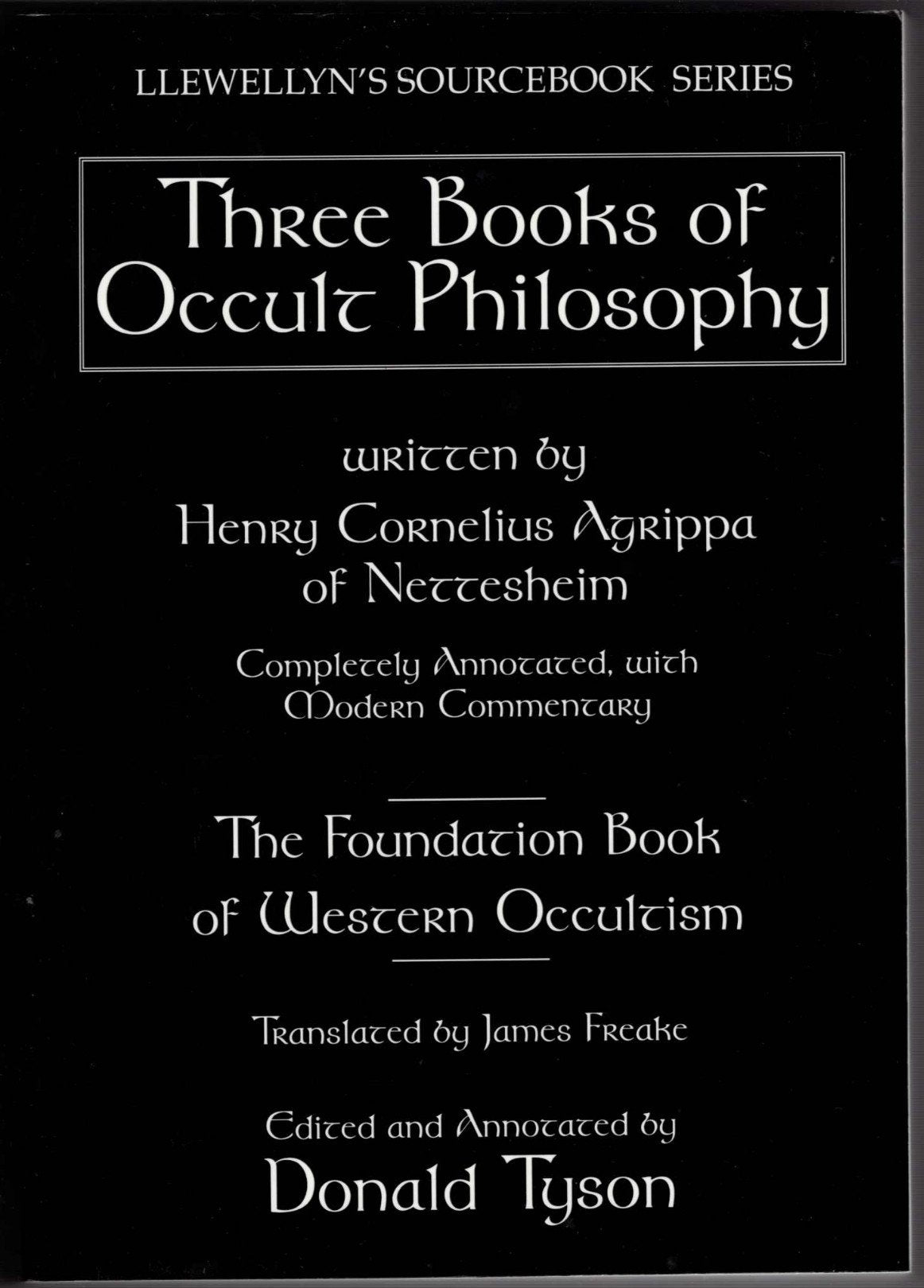 Three Books of Occult Philosophy (Llewellyn's Sourcebook)