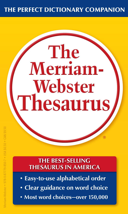 The Merriam-Webster Thesaurus, Newest Edition (Mass-Market Paperback)