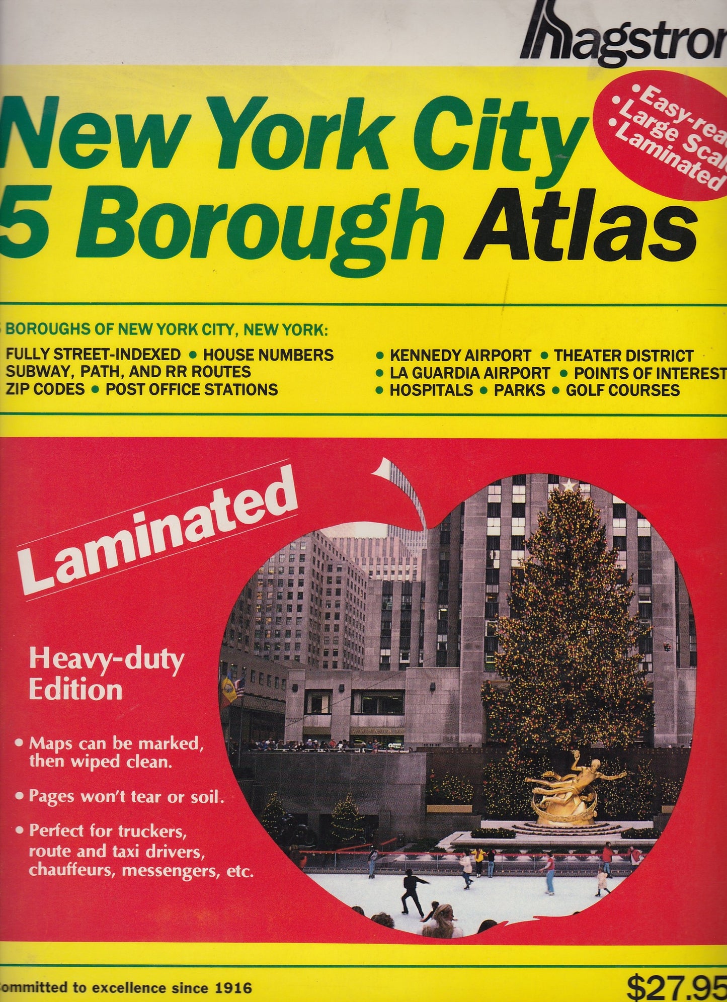 Hagstrom New York City 5 Borough Atlas: Laminated