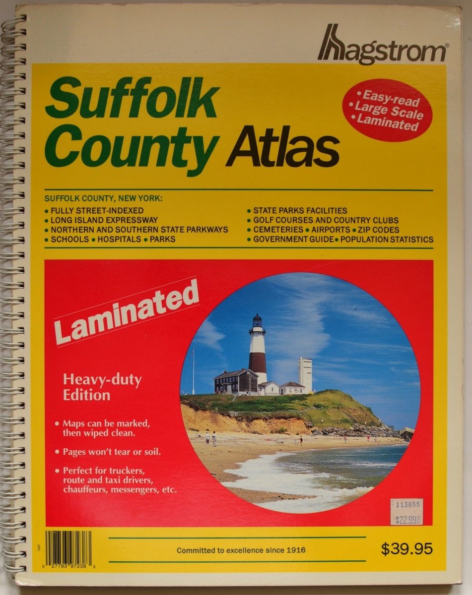 Suffolk County Atlas : Laminated