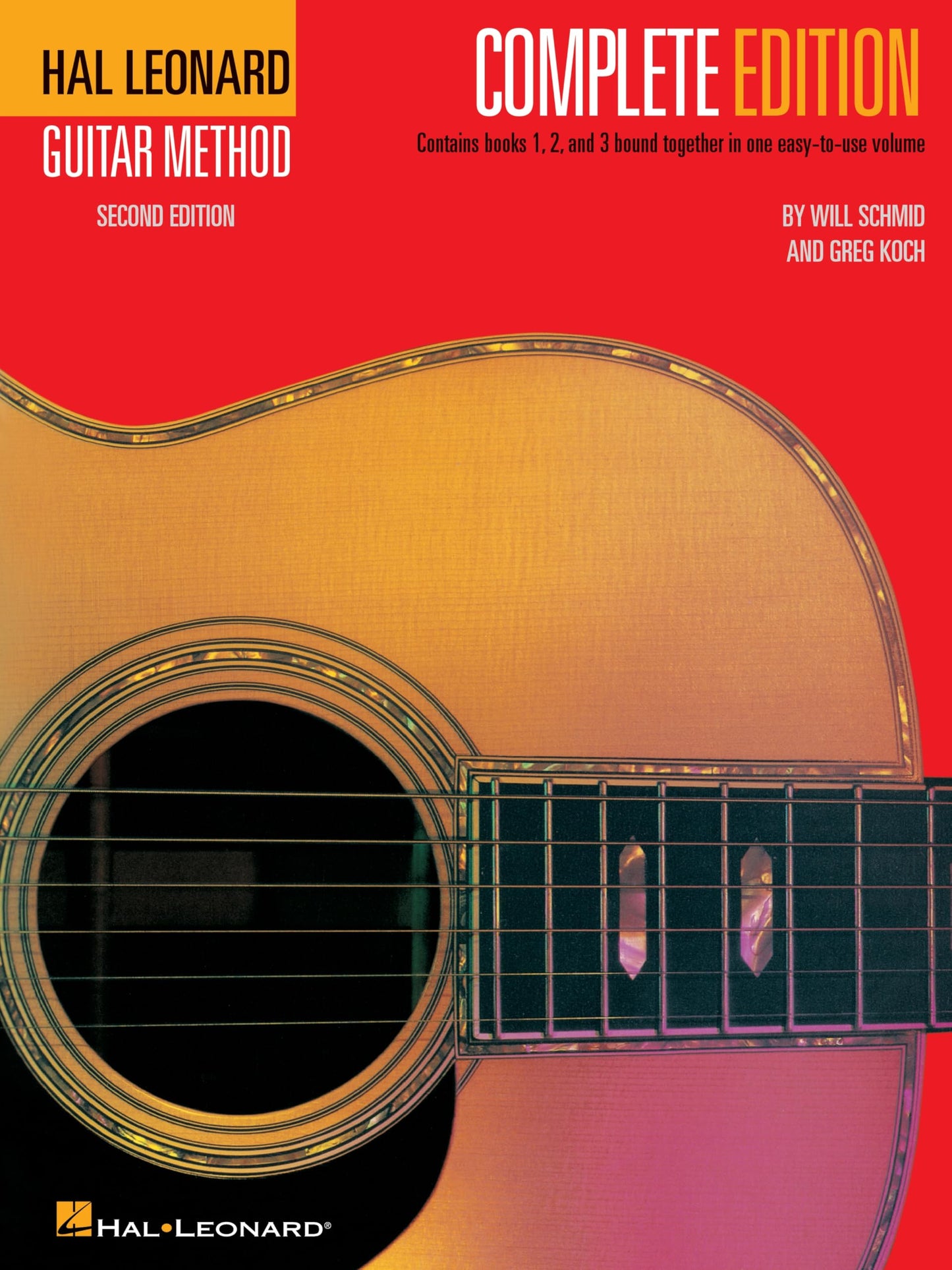 Hal Leonard Guitar Method Complete Edition, 2nd Edition | Beginner Guitar Lesson Book for Adults with Books 1, 2 and 3 | Acoustic and Electric Guitar with Chords, Technique, Sheet Music and TAB