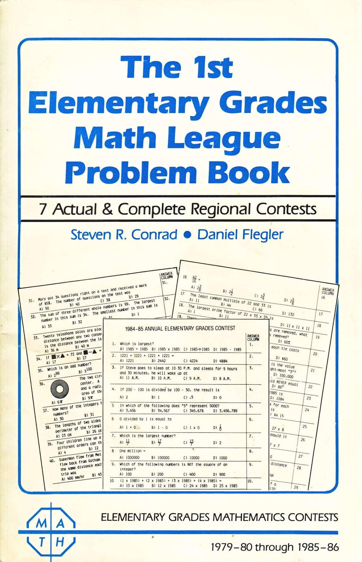 The 1st Elementary Grades Math League Problem Book