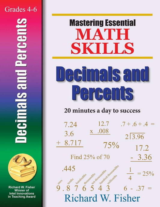 Mastering Essential Math Skills Decimals And Percents (Mastering Essential Math Skills) - 7726