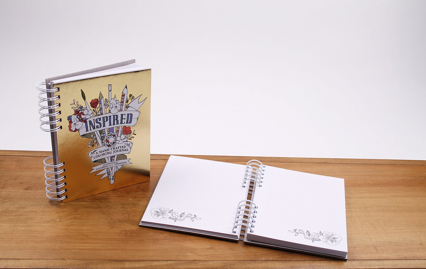 Inspired: A Hand-Crafted Coloring Journal