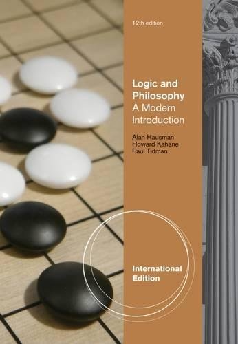 Logic and Philosophy A Modern Introduction
