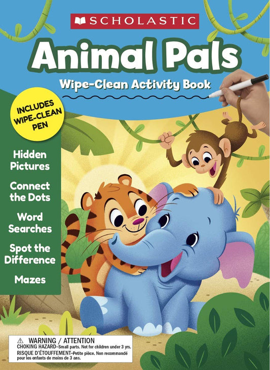 Animal Pals Wipe-Clean Activity Book - 8744