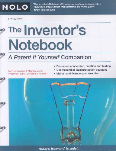 Inventor's Notebook: A Patent It Yourself Companion - 3788