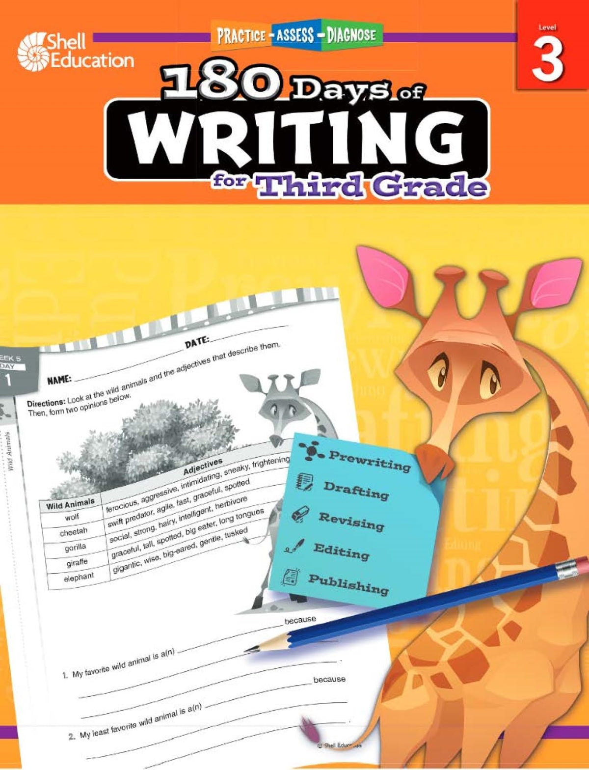 180 Days®: Writing for Third Grade: Practice, Assess, Diagnose