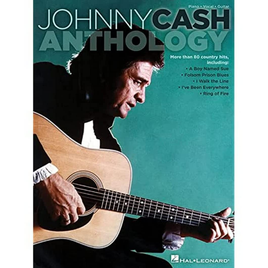 Johnny Cash Anthology Piano/Vocal/Guitar | Country Artist Songbook for Students Teachers and Fans | Complete Sheet Music Collection with Chord Frames for Practice Performance and Study