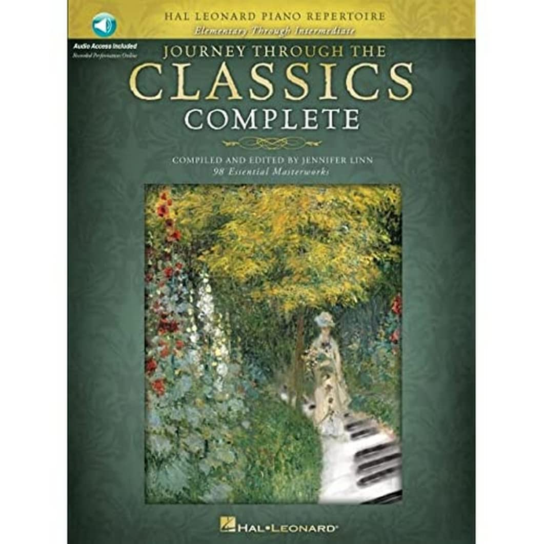Journey Through the Classics Complete Piano Sheet Music Collection | Progressive Classical Repertoire for Piano Students with 98 Authentic Pieces from Early Level to Intermediate with Online Audio