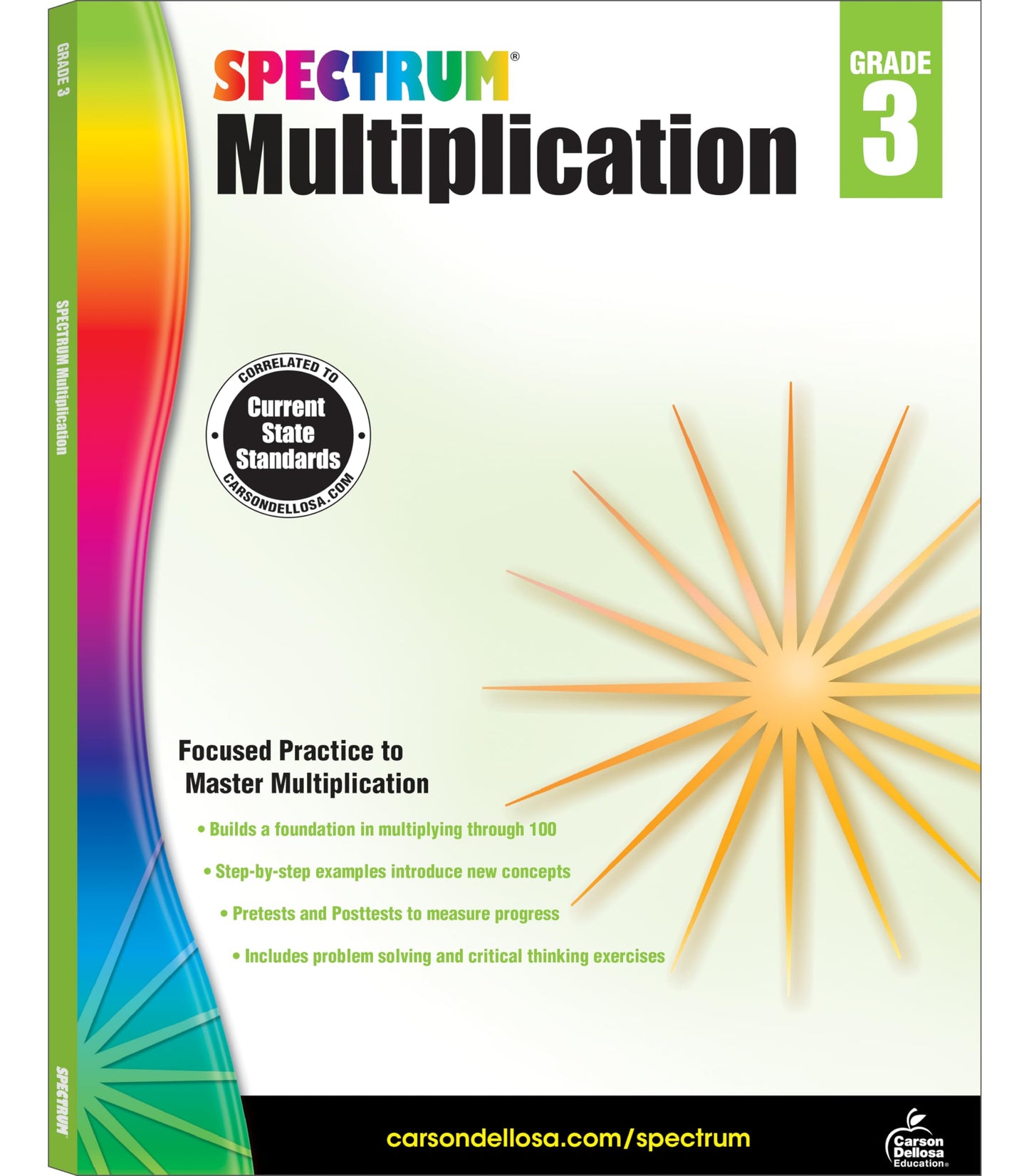 Spectrum Multiplication 3rd Grade Math Workbook, Multiplying Through 100, Test Prep, and Critical Thinking Problems, Classroom or Homeschool Curriculum (Volume 112)
