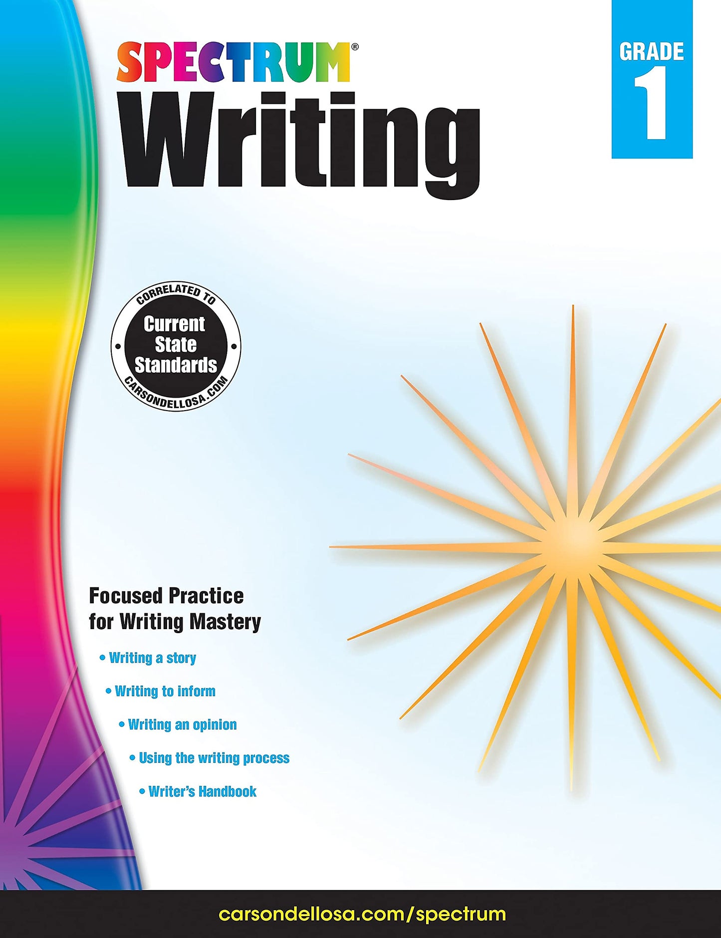 Spectrum Writing 1st Grade Workbooks, Learn to Write a Story, to Inform, an Opinion, Handwriting Practice for Kids 5-7, Classroom or Homeschool Curriculum