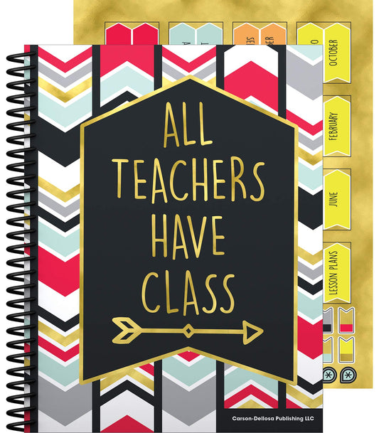 Carson Dellosa Aim High Teacher Planner 2025-2026, Undated 8" x 11" Lesson Plan Book With Stickers, Class Schedule and Weekly Calendar School Supplies, Classroom Must Haves and Homeschool Essentials