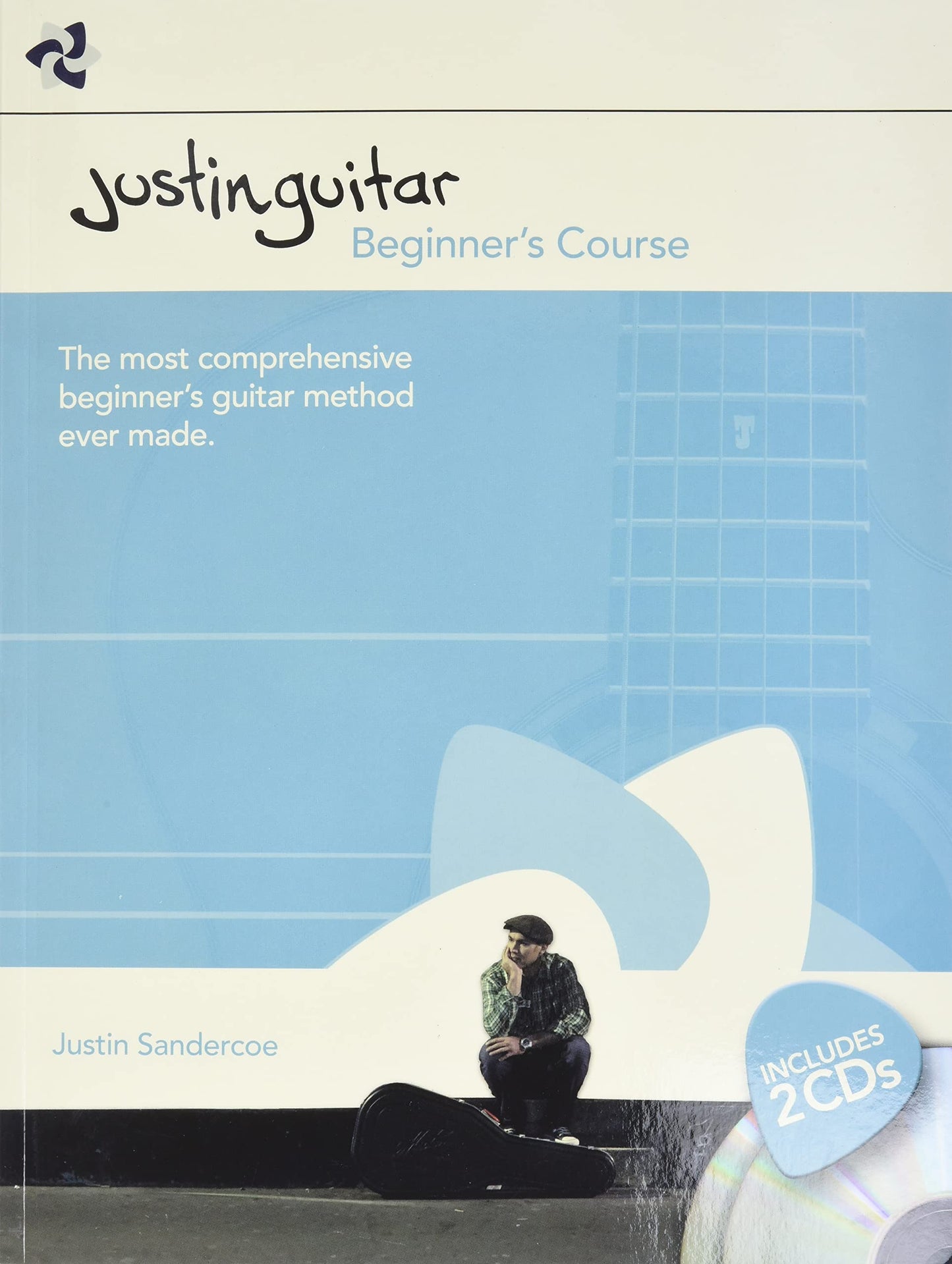 JustinGuitar Beginners Course Acoustic and Electric Guitar | Step-by-Step Lessons and Exercises with Online Audio | Learn Chords, Scales, Fingerstyle, and Rhythm Techniques for New Players