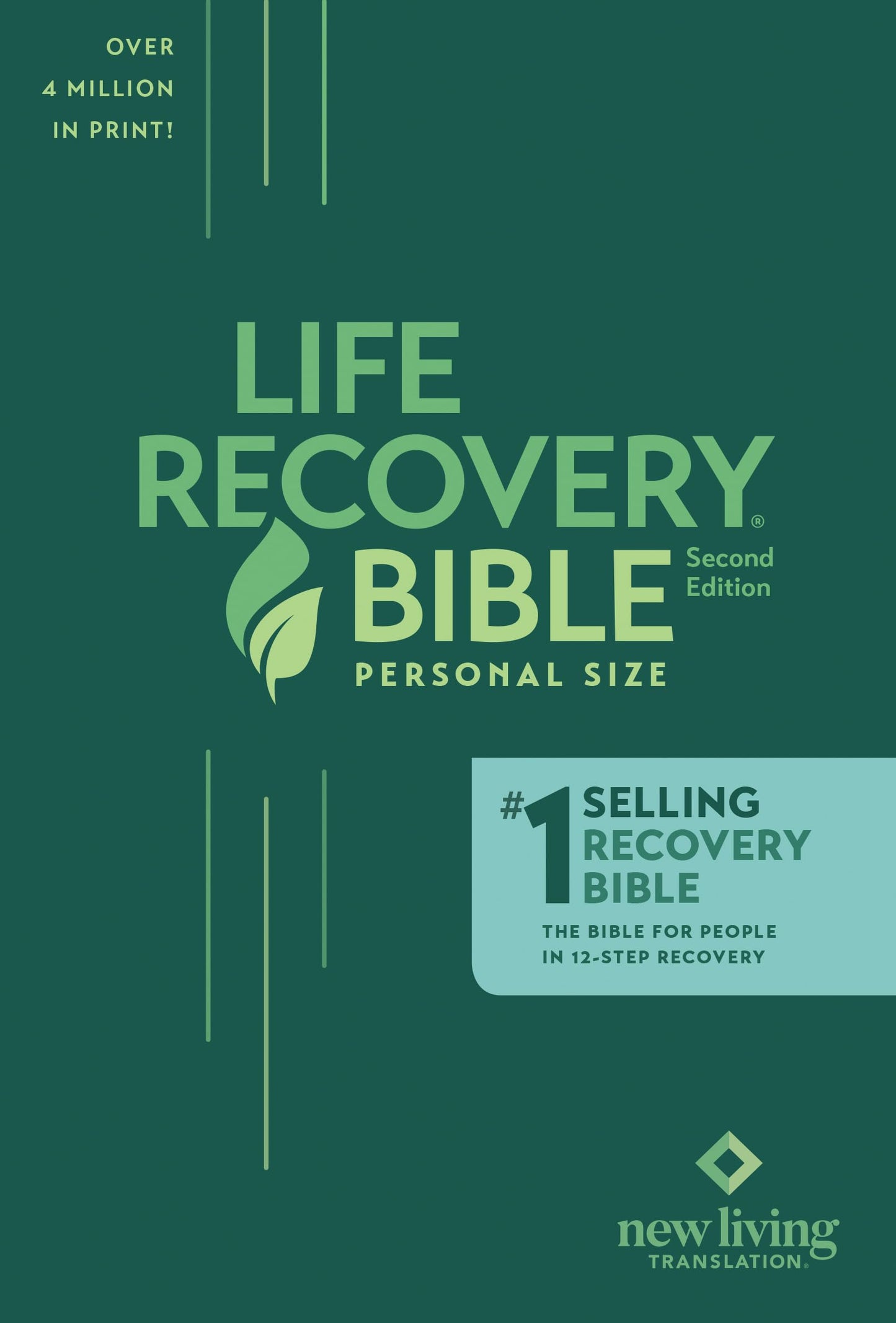 NLT Life Recovery Bible (Personal Size, Softcover) 2nd Edition: Addiction Bible Tied to 12 Steps of Recovery for Help with Drugs, Alcohol, Personal Struggles - With Meeting Guide