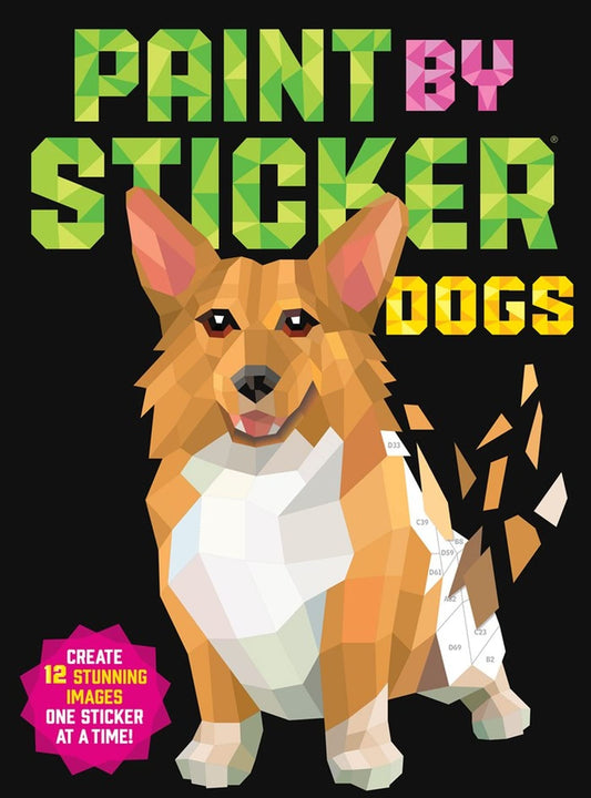 Paint by Sticker: Dogs: Create 12 Stunning Images One Sticker at a Time! - 4898