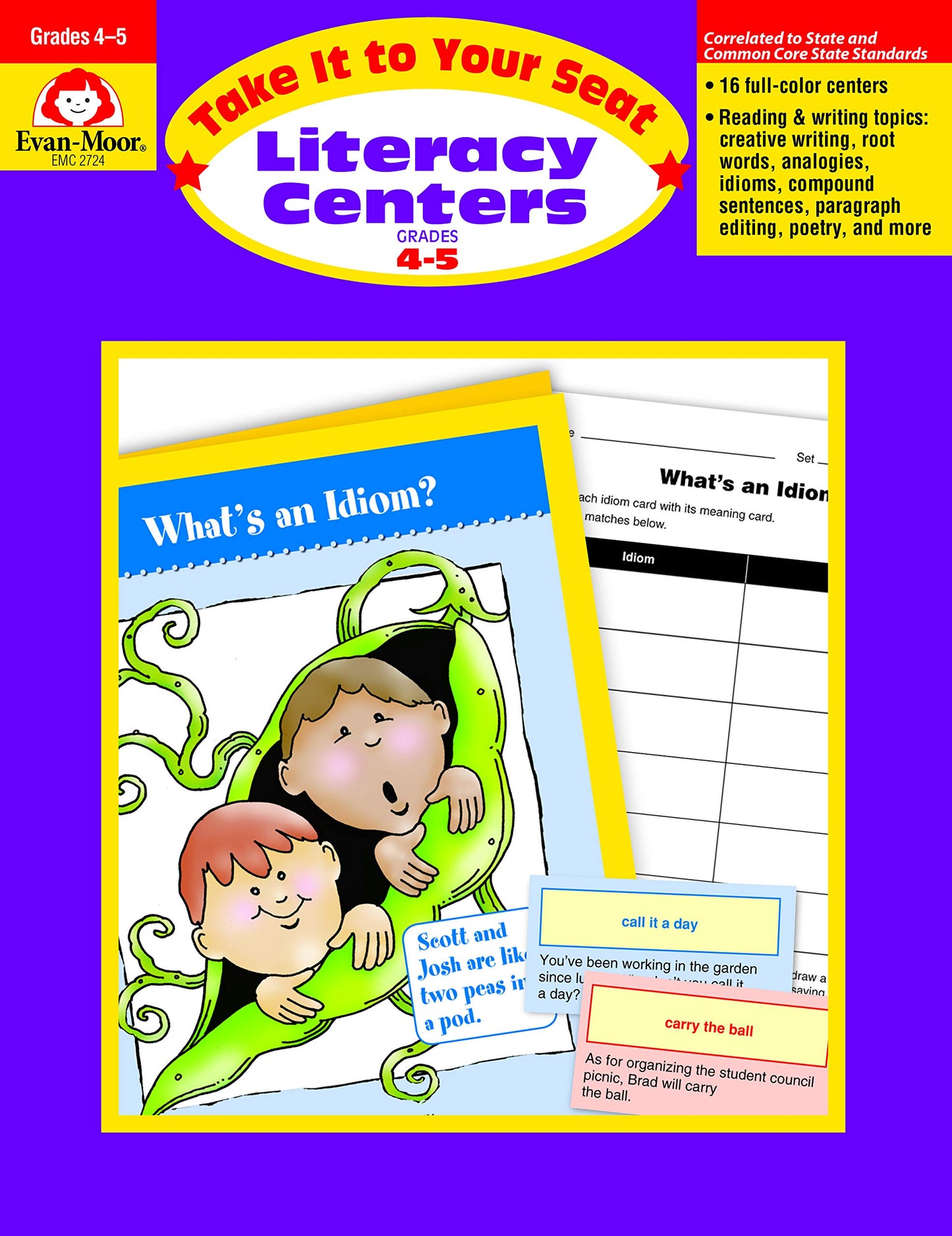 Take It to Your Seat Literacy Centers, Grades 4-5