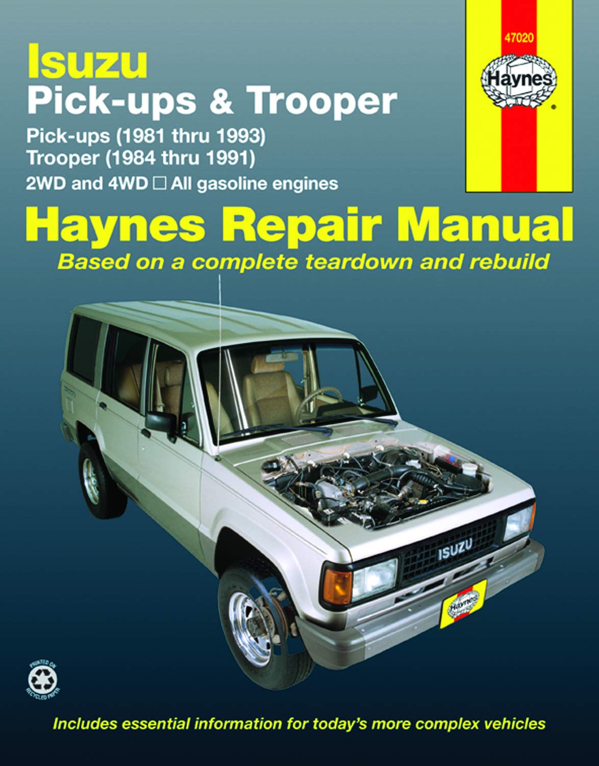 Isuzu Pick-ups (1981 thru 1993) & Trooper (1984 thru 1991) 2WD and 4WD, All Gasoline Engines