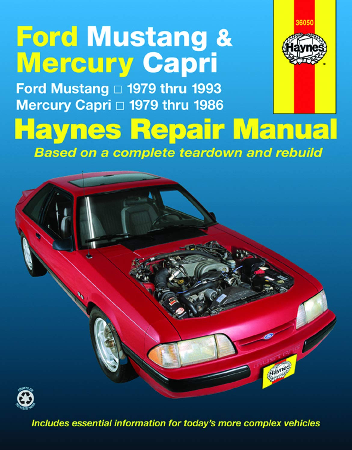 Ford Mustang Ghia & Cobra (1979-1993) & Mercury Capri Ghia & RS (1979-1986) with Inline 4-Cylinder & 6-Cylinder V6 & V8 Engines Haynes Repair Manual